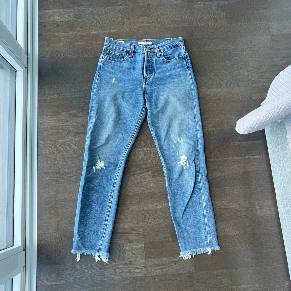 Levi's Light Blue Wedgie Straight Leg Jeans